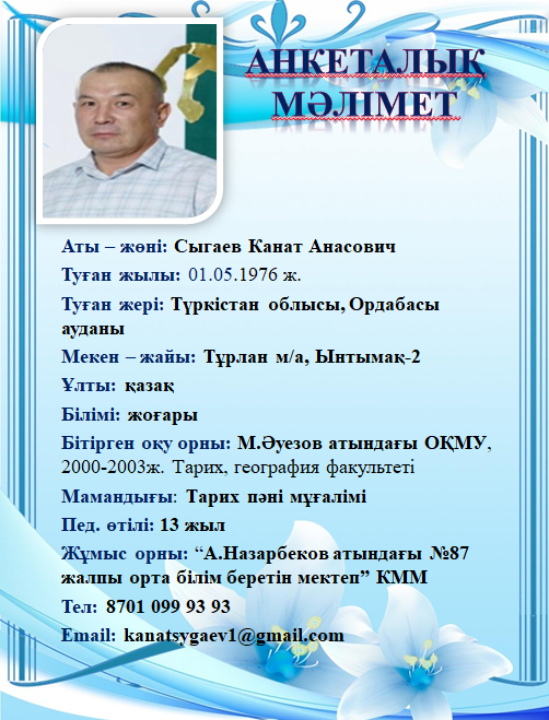 Сыгаев Канат Анасович
